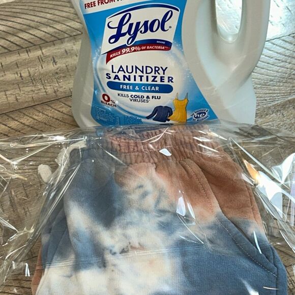 Tiny Whales 🐳 Tie-Dye Jogger 🏃 Pants Pockets Drawstring Aviator Nation Look 👀 - Picture 16 of 17